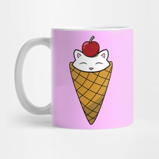 Cute cat in ice cream cone Mug